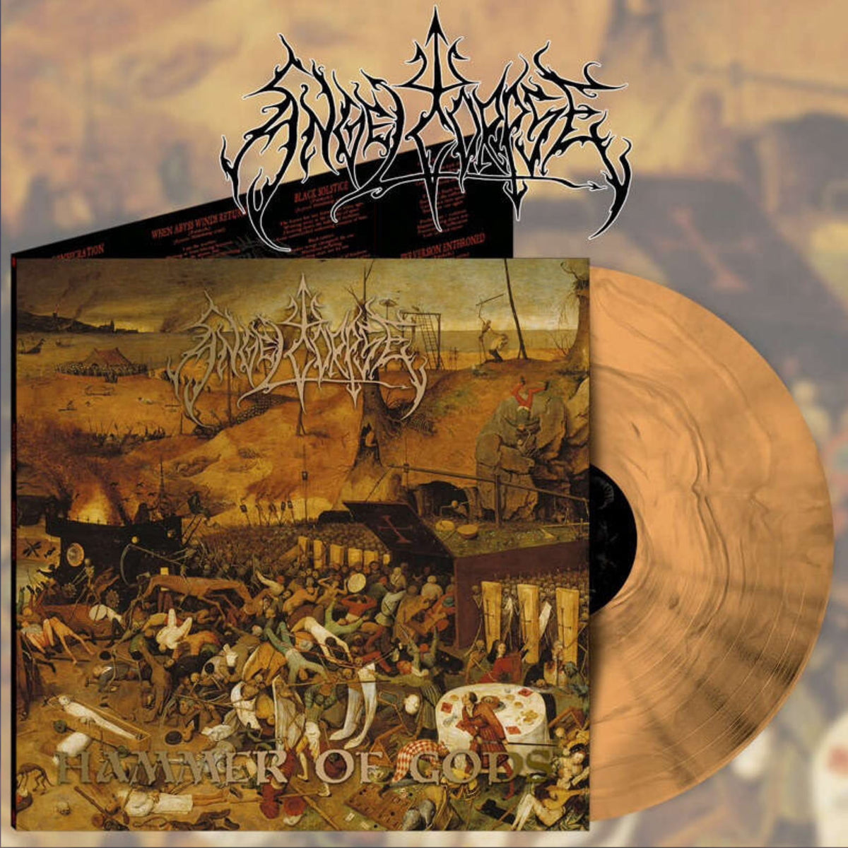 ‘Angelcorpse’ - Hammer Of Gods LP (Beer Marble Vinyl)