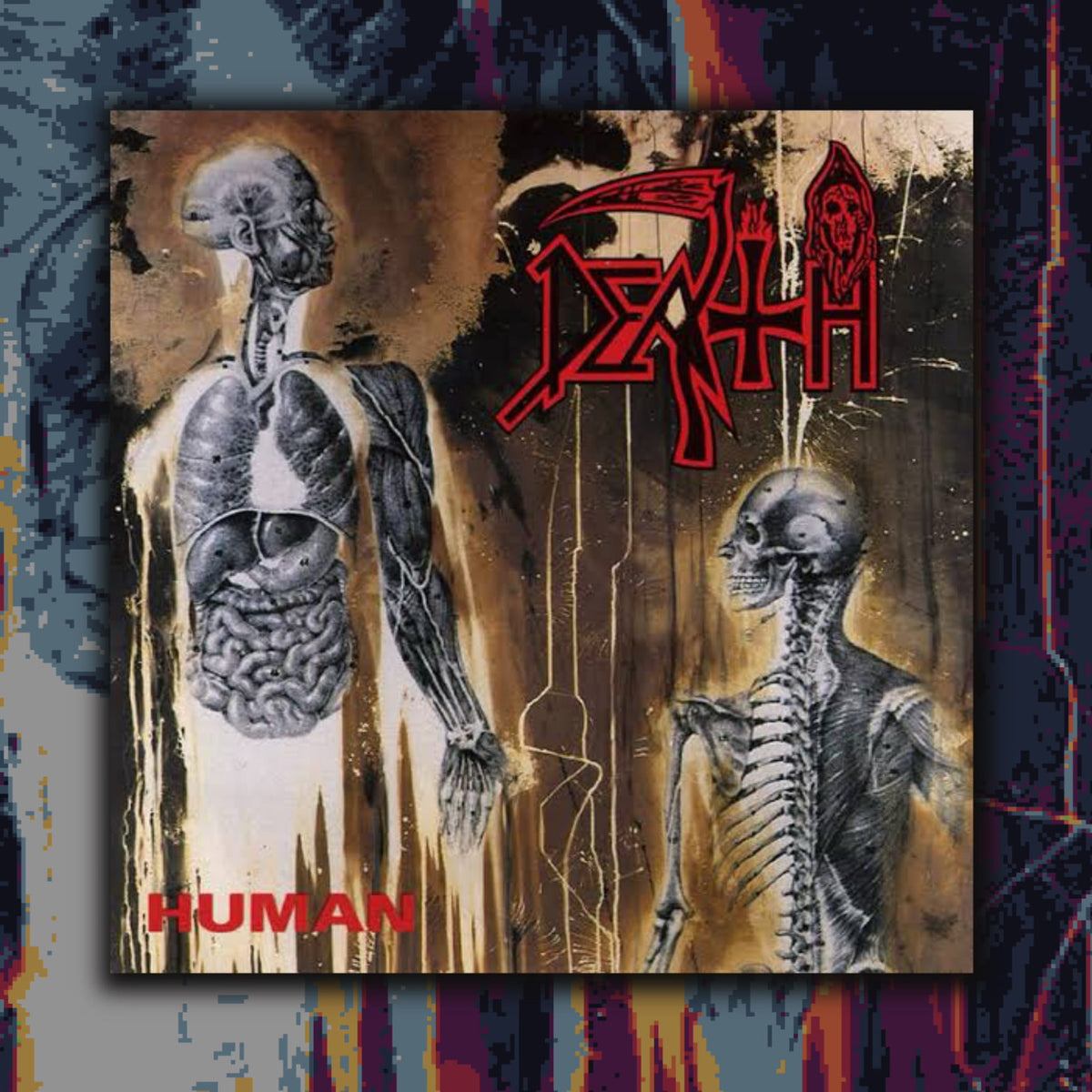 ‘Death’ - Human LP (Blue/White/Brown Splatter Vinyl)