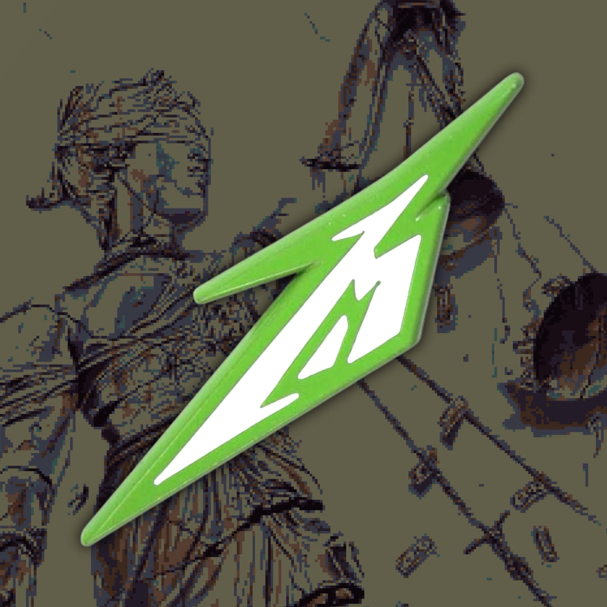 ‘Metallica’ - Mini Green Logo Pin