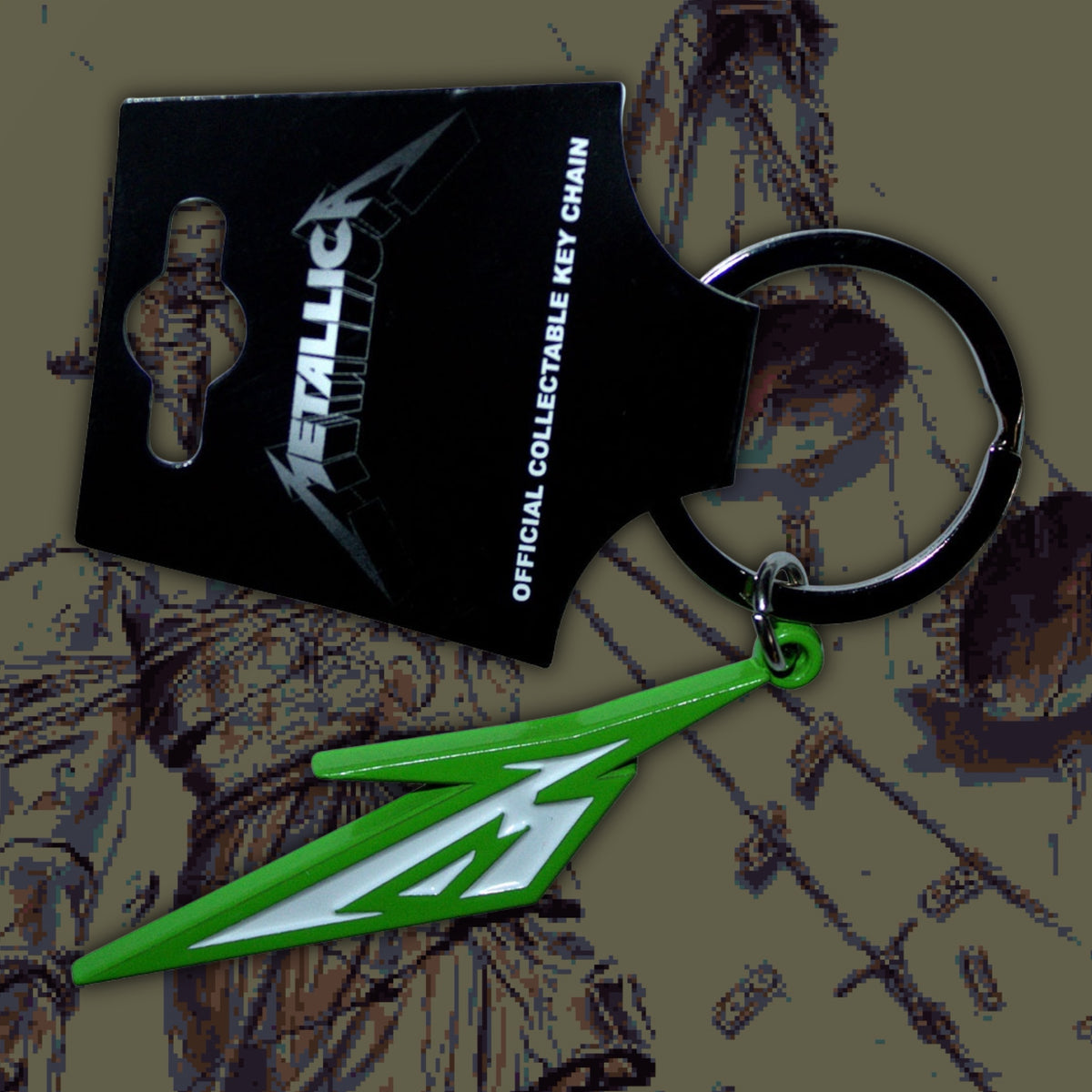 ‘Metallica’ - Green Logo Keychain
