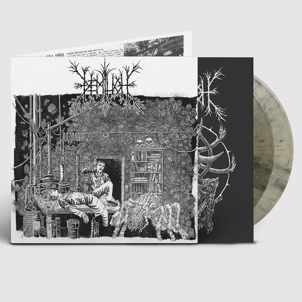 ‘Demilich’ - Em9t2ness Of Van2s1ing/V34ish6ng 0f Emptiness LP (Clear/Black Smoke Vinyl)