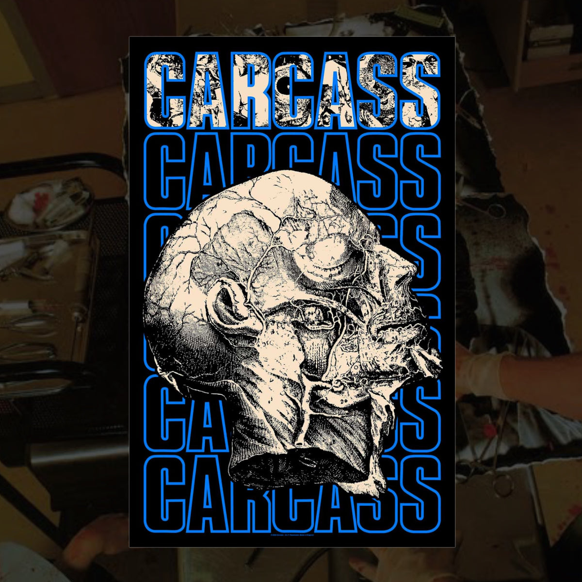 ‘Carcass’ - Necro Head Flag